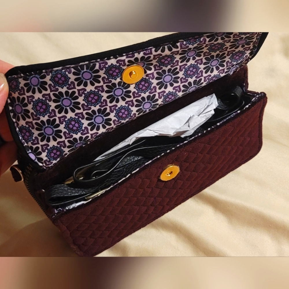 NWT Vera Bradley Iconic RFID All In One Crossbody Clutch Wallet Purse - Picture 2 of 7